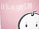 It´s a girl - Querformatflagge