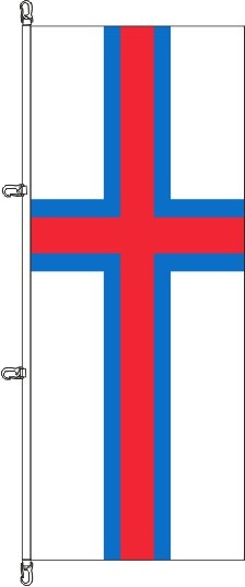Färöer Inseln - Hochformatflagge