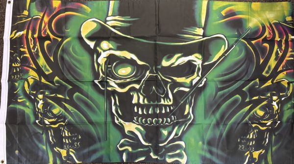Totenkopf Zylinder - preiswerte Alternative: 150 x 90 cm