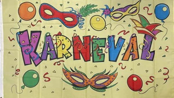 Karneval - preiswerte Alternative: 150 x 90 cm