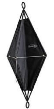 Signalrhombus / day signal diamond shape, schwarz