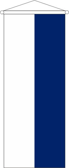 Farbe weiß - Bannerfahne
