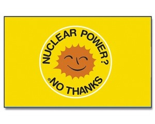 Nuclear power no thanks - preiswerte Alternative 150 x 90 cm - Q