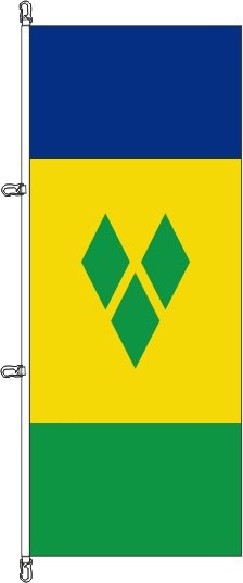 St. Vincent + Grenadines - Hochformatflagge