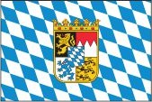 Bayern Raute mit Wappen - preiswerte Alternative: 150 x 90 cm