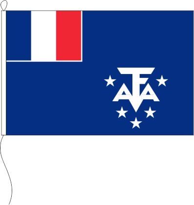 Französische Süd-und Antarktisgebiete - Querformatflagge