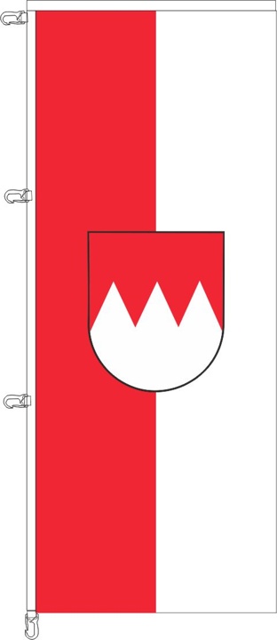 Franken mit Wappen - Auslegerflagge