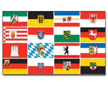 16 Bundesländer - preiswerte Alternative: 150 x 90 cm