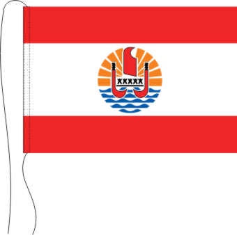Französisch Polynesien - Tischflagge 25 x 15 cm