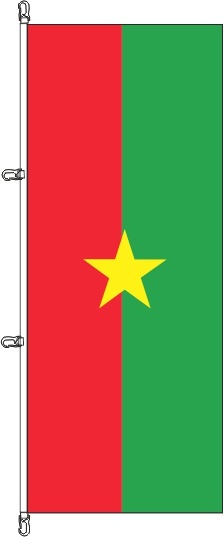 Burkina Faso - Hochformatflagge