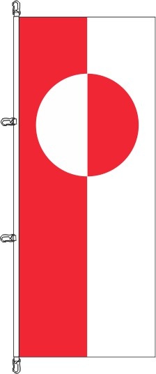 Grönland - Hochformatflagge