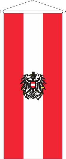 Österreich mit Adler - Bannerfahne