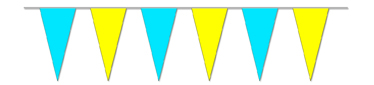 Wimpelkette blau/gelb 4 m - WI