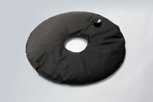 Kreuzfuß schwarz mit Wassersack schwarz