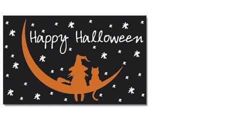 Halloween Mondnacht - preiswerte Alternative: 150 x 90 cm