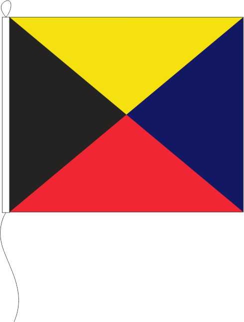 Signal Z (Zulu) - Signalflagge