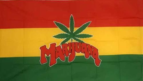 Marihuana Flagge - preiswerte Alternative: 150 x 90 cm