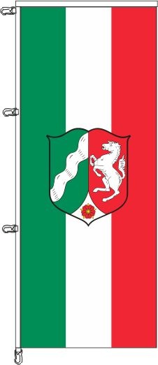 Nordrhein-Westfalen mit Dienstwappen - Auslegerflagge