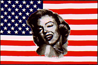 USA mit Marylin Monroe - preiswerte Alternative: 150 x 90 cm