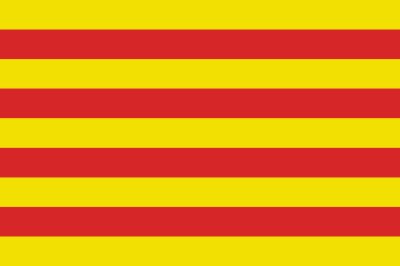 Katalonien (Spanien) - Querformatflagge