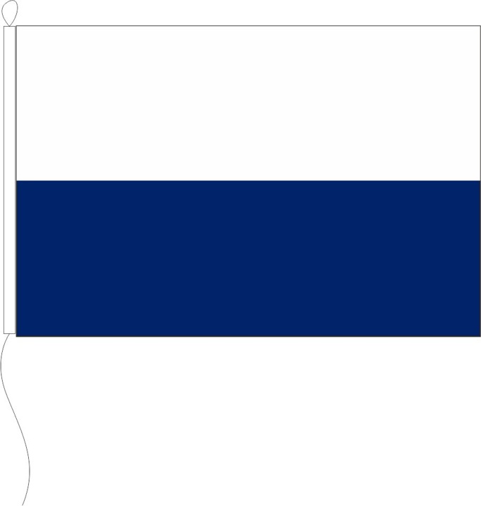 Farbe weiß/blau - Schnäppchen - Querformatflagge