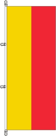 Lippe ohne Wappen - Hochformatflagge