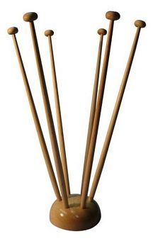 Tischflaggenständer Holz natur ca. 42 cm hoch 6-fach - Restbestand