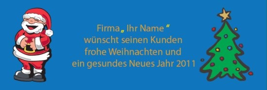 Spannband - Frohe Weihnachten mit individuellem Eindruck - Spannband