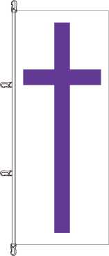 Evangelische Kirchenfahne - Hochformatflagge