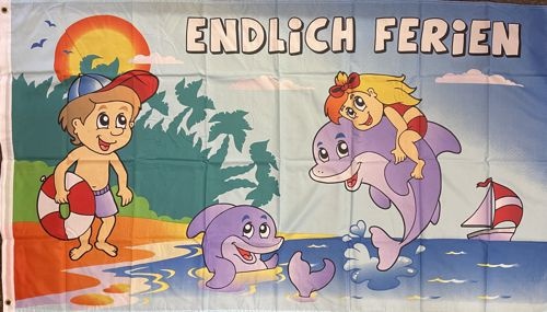 Endlich Ferien - preiswerte Alternative: 150 x 90 cm
