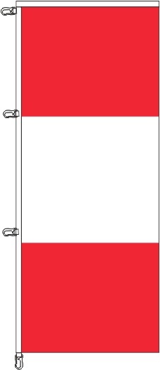 Peru ohne Wappen - Auslegerflagge