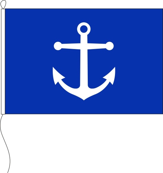 Kirchenfahne Ankerkreuz - Querformatflagge