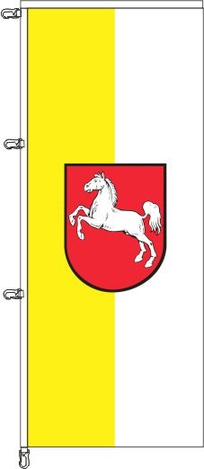Niedersachsen gelb/weiß - Auslegerflagge