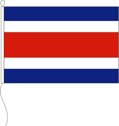 Costa Rica ohne Wappen Handelsflagge - mit Zwischennaht - Querformatflagge