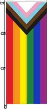 Progress Regenbogen - Auslegerflagge