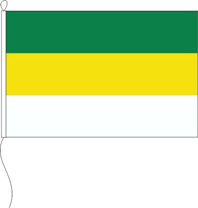 Farbe grün/gelb/weiß - Querformatflagge