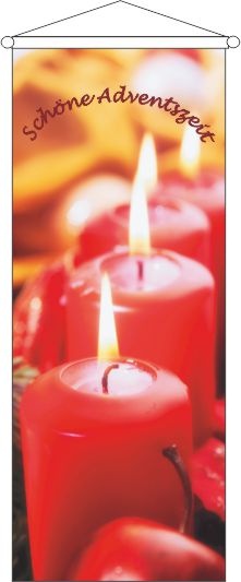 Schöne Adventszeit - Bannerfahne