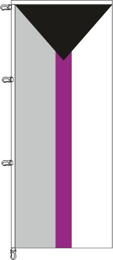 Demisexuelle Pride - Auslegerflagge