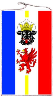Mecklenburg-Vorpommern mit Wappen - Tischbanner