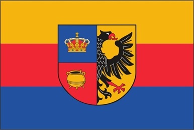 Nordfriesland mit Wappen - preiswerte Alternative: 150 x 90 cm