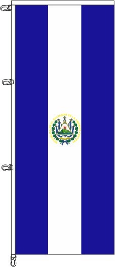 El Salvador mit Wappen - Auslegerflagge