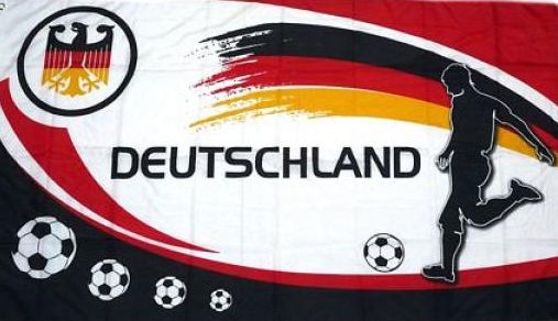 Deutschland Fan Fußball - günstige Alternative 250 x 150 cm - Q
