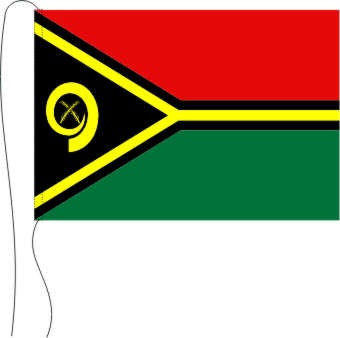 Vanuatu - Tischflagge 25 x 15 cm