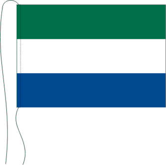 Sierra Leone - Tischflagge 25 x 15 cm