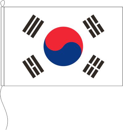 Korea Süd - Tischflagge 15 x 10 cm
