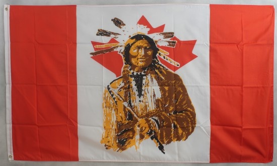 Kanada mit Indianer - preiswerte Alternative: 150 x 90 cm