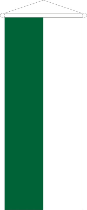 Schützen grün/weiß - Bannerfahne