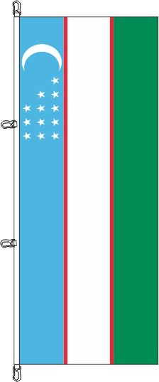 Usbekistan - Hochformatflagge