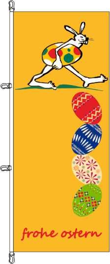Frohe Ostern II - Hochformatflagge