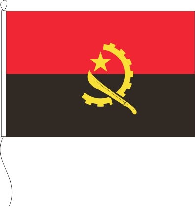 Angola - Tischflagge 15 x 10 cm